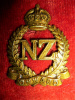 New Zealand Anzacs "Onward" KC Cap Badge, WW1 Brass issue     